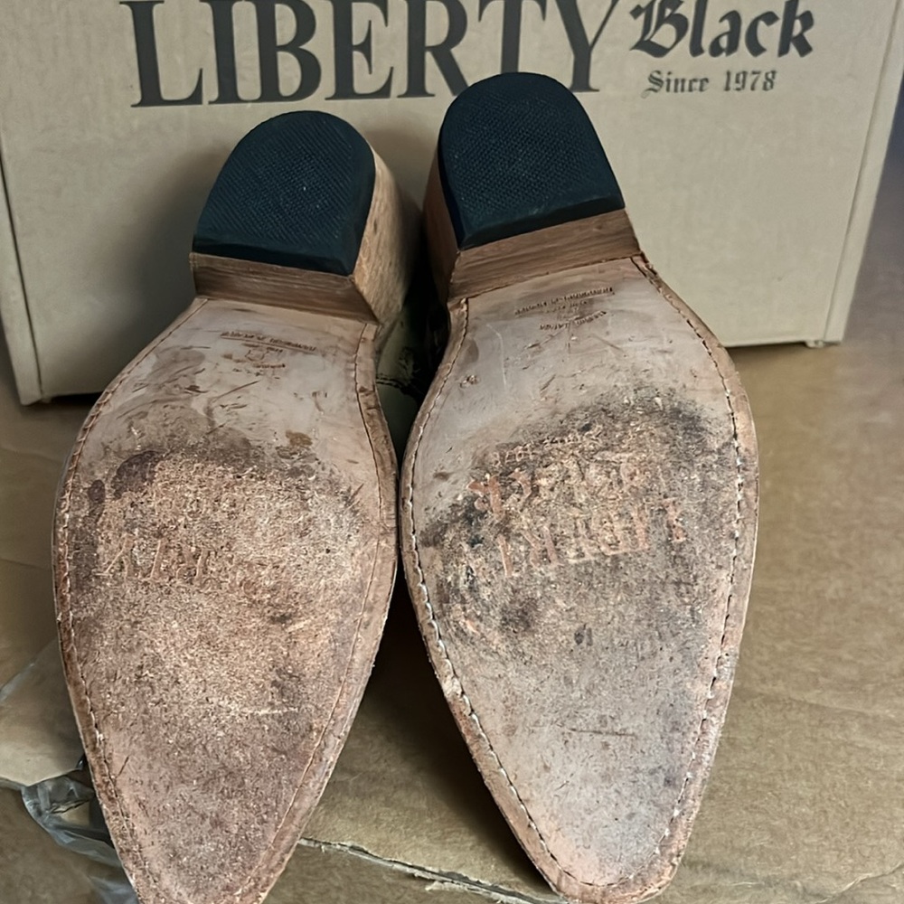 Liberty Black western ankle boots. - Picture 2 of 3